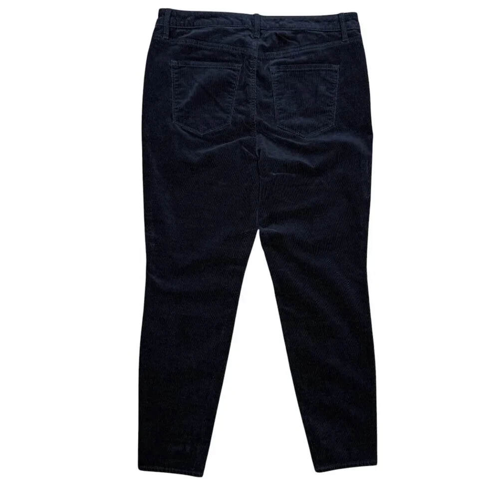 EUC Women's TALBOTS‎ Black Corduroy Jegging Jeans | Size 12